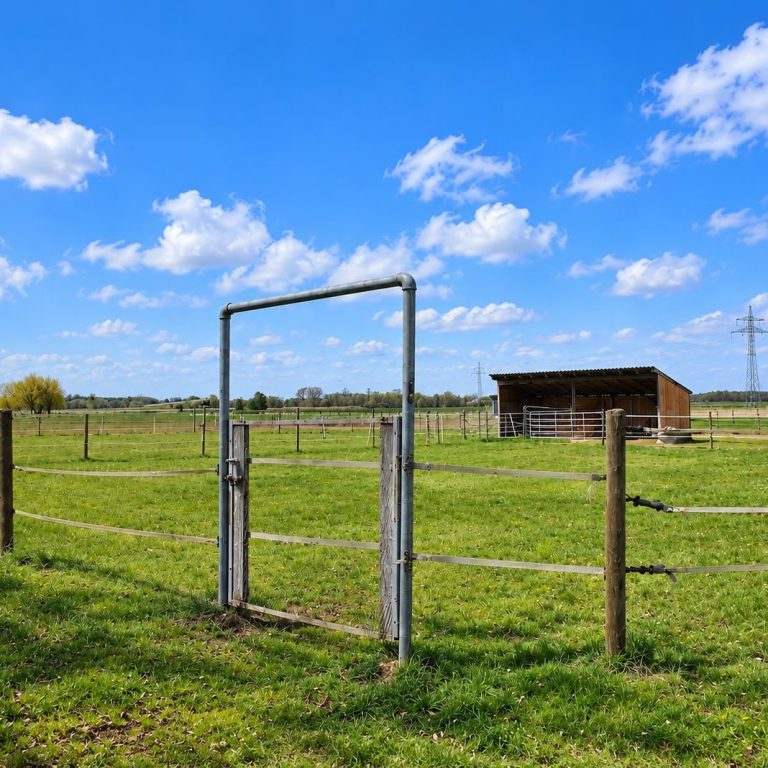 Koppeleingang mit Unterstand